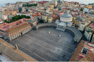 b&b napoli via chiaia Piazza Plebiscito dall'alto
